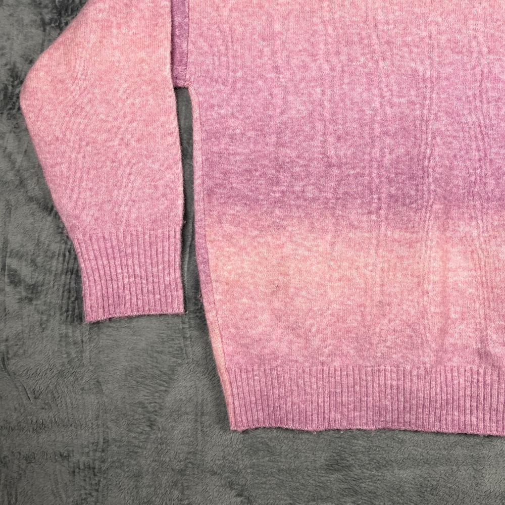 Old Navy Womens XS Petite Pink Gradient Ombre Pullover Crew Neck Knit Sweater - Picture 14 of 14